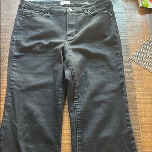 Nicole Miller Black stretch high rise boot cut jeans